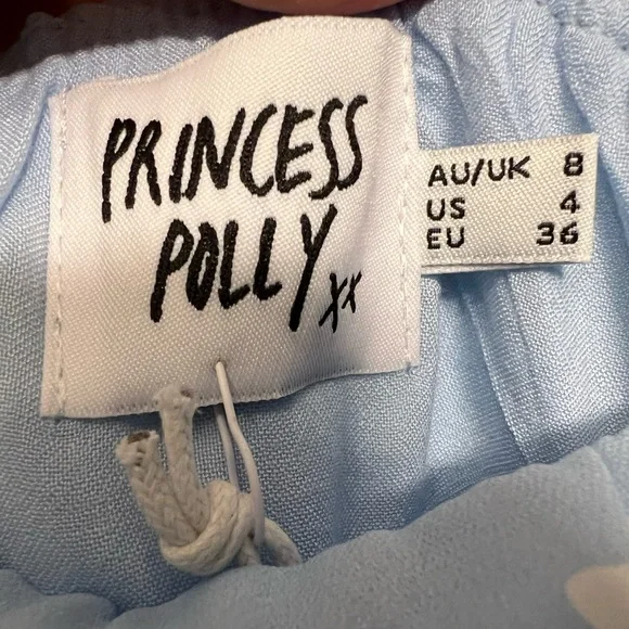 Princess Polly “Dare” Baby Blue Floral Mini Dress NWT - Size 4 - Picture 3 of 11